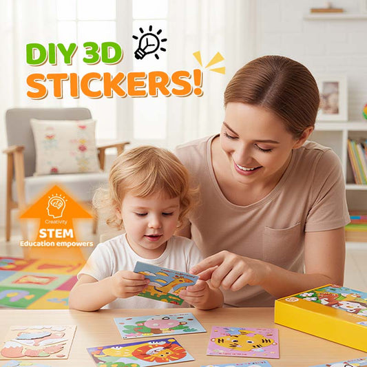 🧩🎨Zrób to sam: naklejki z pianki EVA 3D – zajęcia plastyczne dla dzieci🎁