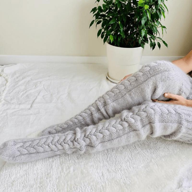 ❤️ Winter Promotion 2026 — Cozy Knit Warmth, Soft Leg Comfort | Knitted Stockings