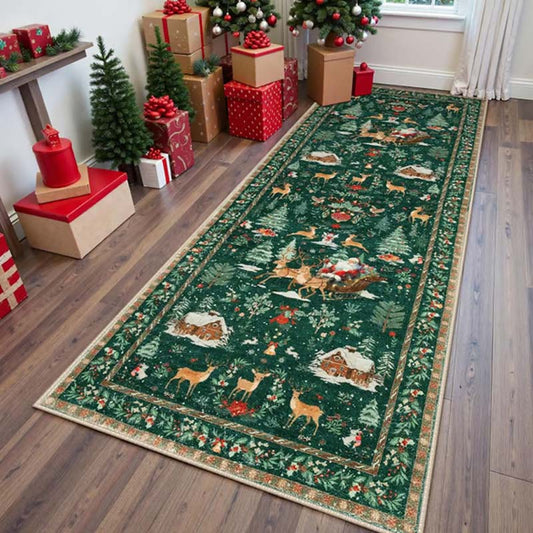 🎄🎉Miękki, antypoślizgowy dywan świąteczny do dekoracji wnętrz