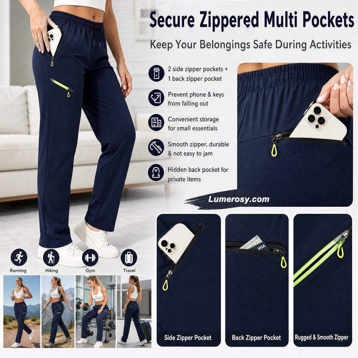 👖 Women's Cargo Trousers – Elastic Drawstring Waist & Relaxed Straight Leg  ✨