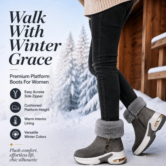 Soft, cosy, height-enhancing ankle boots for women – stylish, comfortable and versatile shoes🥰