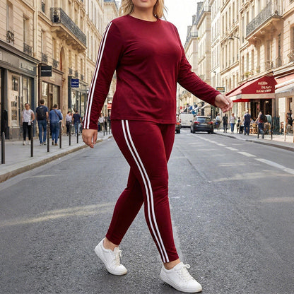 🔥🏃‍♀️Women's 2-Piece Long Sleeve Tracksuit Set