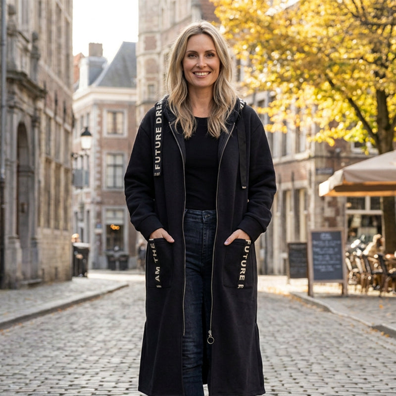 📢Autumn New  - 50% Off✨Long Zipper Hoodie with Pockets - Versatile, Warm, and Comfortable
