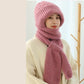🔥Jednoczęściowa czapka i szalik z dzianiny
