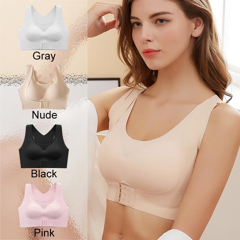 🎉LAST DAY SALE -70% OFF⚡Front Closure Cross-Back Wireless Posture Bra-30