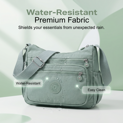 👜Lightweight Multi-Pocket Nylon Crossbody Bag – Lightweight, Water-Resistant & Perfect For Everyday Adventures
