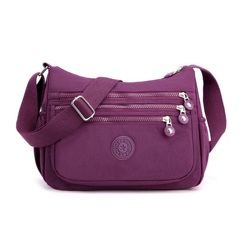 👜Lightweight Multi-Pocket Nylon Crossbody Bag – Lightweight, Water-Resistant & Perfect For Everyday Adventures