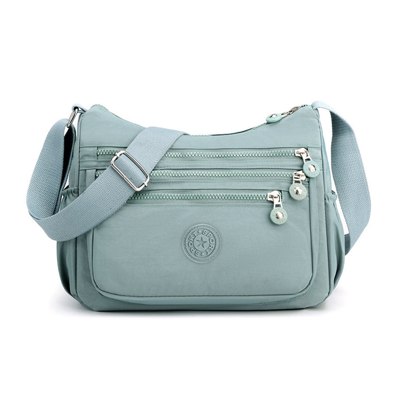 👜Lightweight Multi-Pocket Nylon Crossbody Bag – Lightweight, Water-Resistant & Perfect For Everyday Adventures