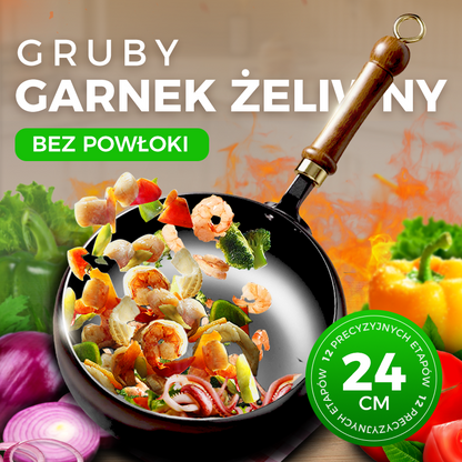 🍳 Wyprzedaż ograniczona czasowo: 50% zniżki 🔥 Ultralekka, niepowlekana, gruba patelnia żeliwna z powłoką nieprzywierającą
