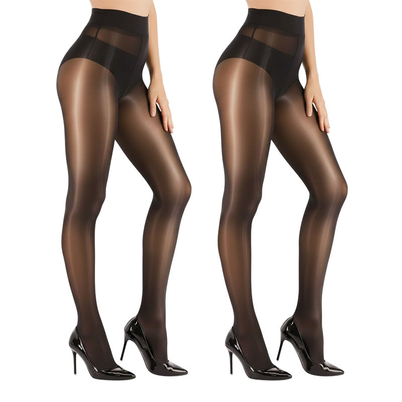 🌸Hot Sale 50% OFF👑 Transparent High-Waisted Shiny Sheer Tights for Women - Sheer & Comfortable