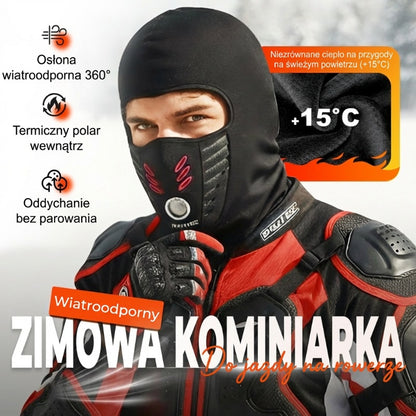 ❄️ Zimowa maska na całą twarz z filtrem – ochrona przed wiatrem, mrozem i zanieczyszczeniami, dla kobiet i mężczyzn