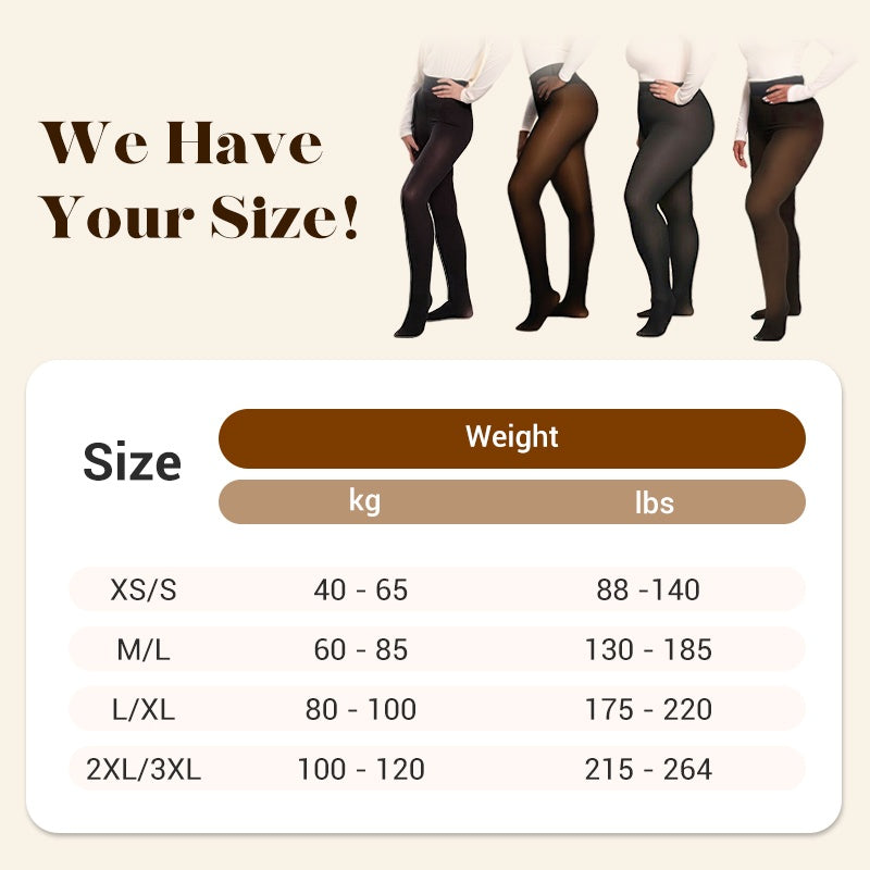 🔥Limited time HOT SALE 50% OFF!!🔥 50K+ SOLD! ❄️ One-Seam Pile-Lined Shaping Tights ✨ Stay Warm, Look Snatched 💕