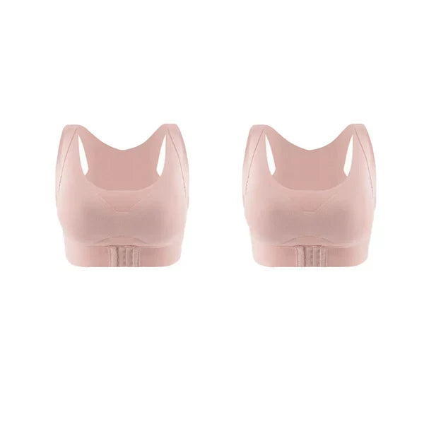 🌸✨ Front-Closure Posture-Correcting Bra – Wire-Free, for Back Health【Buy 1 Get 1 Free】