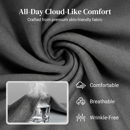 ☁️Soft & Breathable, All-Day Comfort🏠 Women's Lounge Set – Crew Neck Top & Drawstring Pants