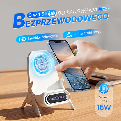 ⚡Twoje Mobilne Centrum: Stojak z Ładowaniem Bezprzewodowym
