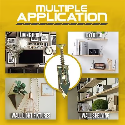 👨‍🔧  Śruby rozporowe do płyt gipsowo-kartonowych Zestaw śrub cynkowych o wysokiej wytrzymałości