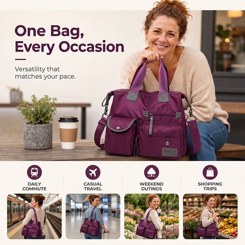 👜💐 Women’s large-capacity waterproof bag — versatile and stylish, perfect for a range of looks