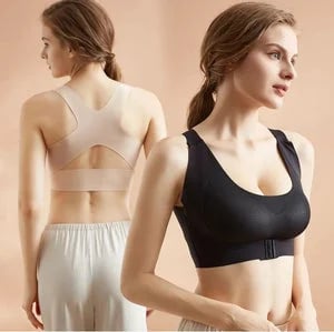 🎉LAST DAY SALE -70% OFF⚡Front Closure Cross-Back Wireless Posture Bra-33