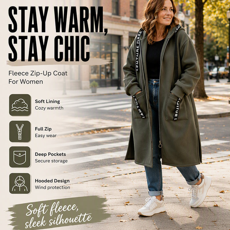 📢Autumn New  - 50% Off✨Long Zipper Hoodie with Pockets - Versatile, Warm, and Comfortable