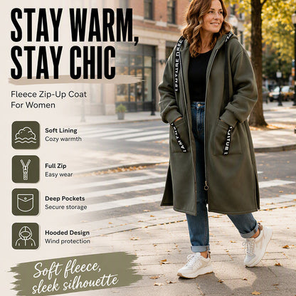 📢Autumn New  - 50% Off✨Long Zipper Hoodie with Pockets - Versatile, Warm, and Comfortable