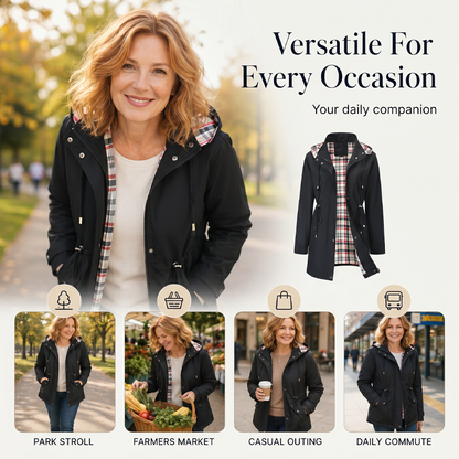 🌧️💧Ultimate Plaid Waterproof Jacket for Women🍃Unleash Style and Durability in Any Storm!