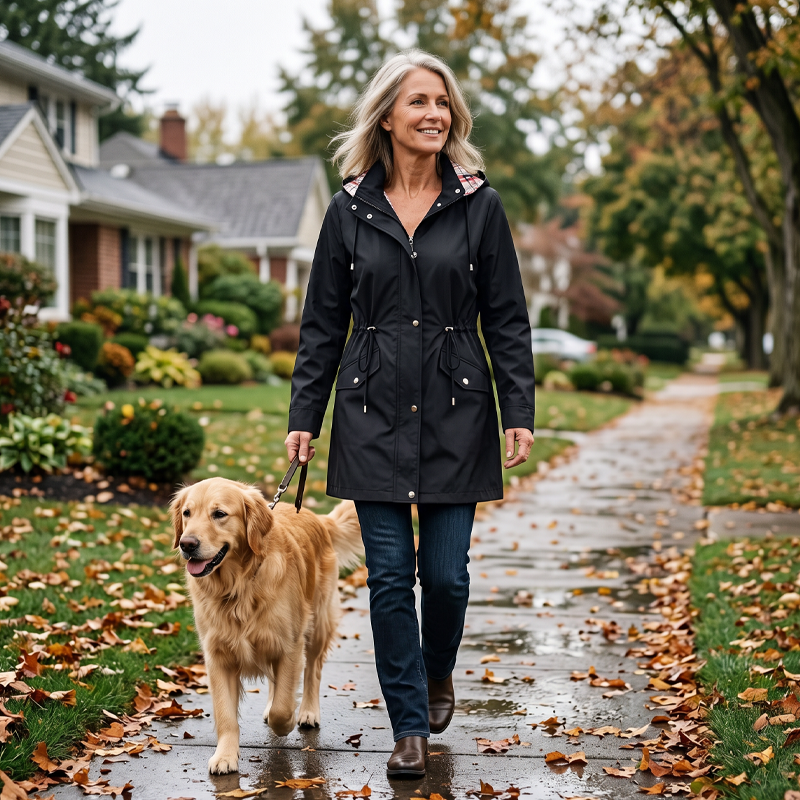🌧️💧Ultimate Plaid Waterproof Jacket for Women🍃Unleash Style and Durability in Any Storm!