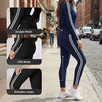 🔥🏃‍♀️Women's 2-Piece Long Sleeve Tracksuit Set