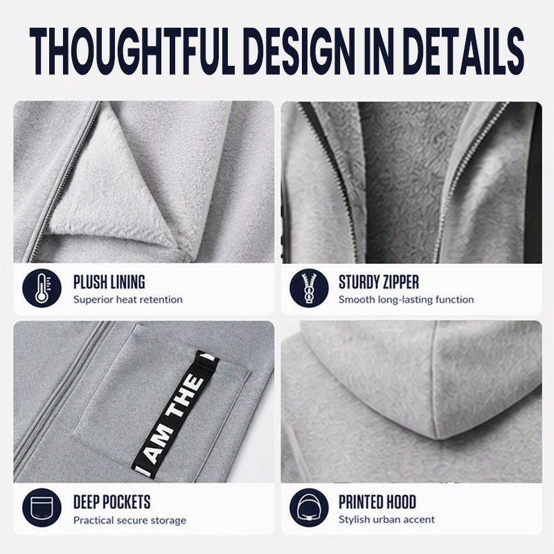 📢Autumn New  - 50% Off✨Long Zipper Hoodie with Pockets - Versatile, Warm, and Comfortable