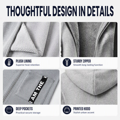 📢Autumn New  - 50% Off✨Long Zipper Hoodie with Pockets - Versatile, Warm, and Comfortable