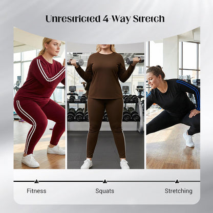 🔥🏃‍♀️Women's 2-Piece Long Sleeve Tracksuit Set
