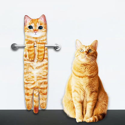 ⏰ Gorąca wyprzedaż 50% taniej! ✨😺 Uroczy ręcznik z motywem kota 🐾