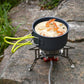 🔥🏕️Kuchenka gazowa do biwakowania – 5800 W, zapłon piezoelektryczny, odporna na wiatr 🍲