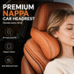 ✨🚗Ergonomiczny zagłówek samochodowy z pianką z pamięcią kształtu — luksusowa poduszka podtrzymująca szyję z skóry PU