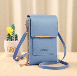 📱👛 Simple and elegant women's touchscreen crossbody phone wallet