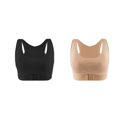 🌸✨ Front-Closure Posture-Correcting Bra – Wire-Free, for Back Health【Buy 1 Get 1 Free】