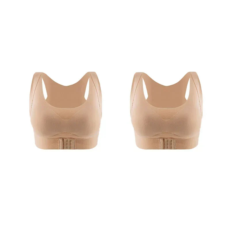 🌸✨ Front-Closure Posture-Correcting Bra – Wire-Free, for Back Health【Buy 1 Get 1 Free】