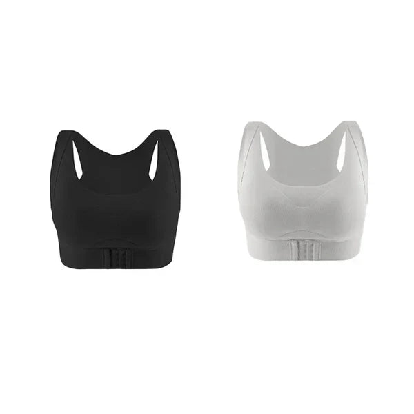 🌸✨ Front-Closure Posture-Correcting Bra – Wire-Free, for Back Health【Buy 1 Get 1 Free】