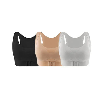 🌸✨ Front-Closure Posture-Correcting Bra – Wire-Free, for Back Health【Buy 1 Get 1 Free】