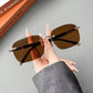 🕶️🔥Stylowe okulary przeciwsłoneczne bez oprawek, z polaryzacją i wysoką rozdzielczością