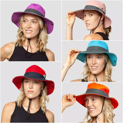 🧢☀️ Składana czapka przeciwsłoneczna do użytku na świeżym powietrzu — lekka, z regulacją i filtrem UPF 50+ — idealna na wędrówki, plażę lub prace ogrodnicze 🏖️