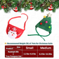 🎅 Świąteczna oferta specjalna: 49% zniżki 🎄Urocza czapka świąteczna dla zwierząt z pomponem