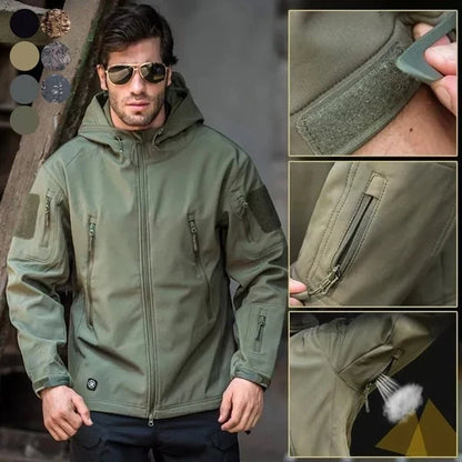 🔥 SALE 50% OFF💥 Men's Waterproof Insulated Outdoor Jacket💦 Built for Wind & Rain