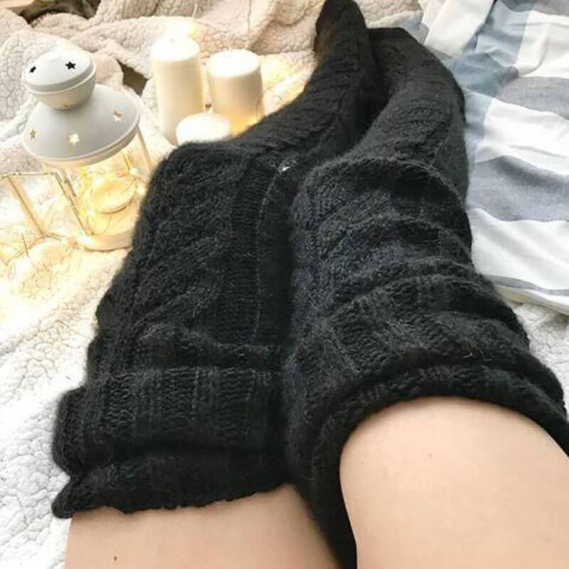 ❤️ Winter Promotion 2026 — Cozy Knit Warmth, Soft Leg Comfort | Knitted Stockings