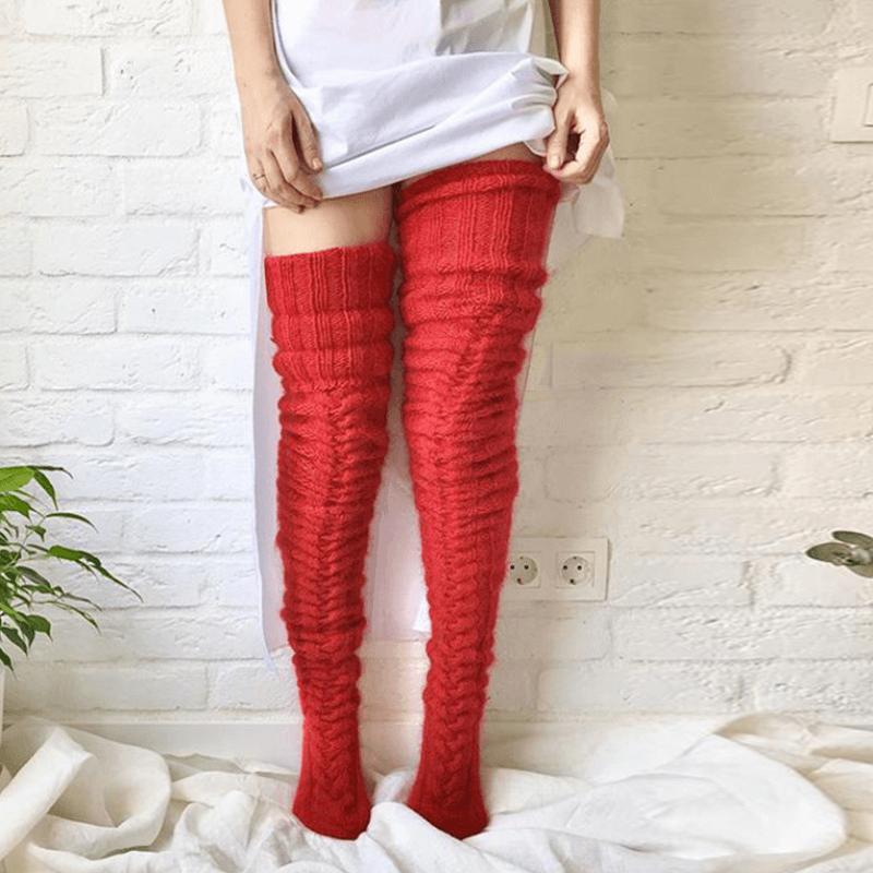 ❤️ Winter Promotion 2026 — Cozy Knit Warmth, Soft Leg Comfort | Knitted Stockings
