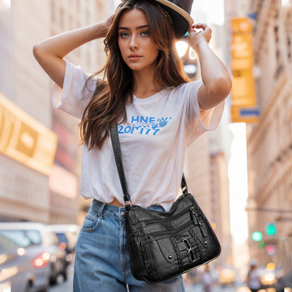 💃Miękka torebka damska ze skóry PU w stylu vintage👜
