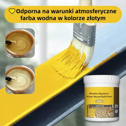 ✨Odporna na warunki atmosferyczne farba wodna w kolorze złotym👷‍♂️