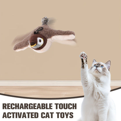 😻Aktywowane dotykiem zabawki dla kotów z realistycznymi efektami dźwiękowymi🐦