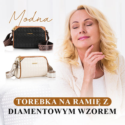 👜 Modna damska torebka na ramię w romby