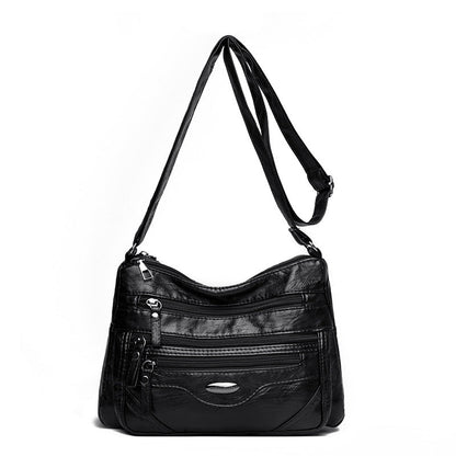 👜Wielofunkcyjna torba crossbody z miękkiej skóry o dużej pojemności