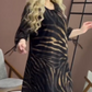 ✨Damska luźna sukienka z modnym nadrukiem